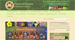 Desktop Screenshot of powerfloweressences.com